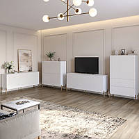 Комплект меблів для вітальні Lion Амарант 4 елементи Німфея Альба/Білий (LION-042355), 8929746 - 574