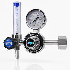 Редуктор аргон/вуглекислотний газ з ротаметром | Професійний регулятор подачі газу для зварювання MIG/MAG, TIG | Тиск 0-25 л/хв
