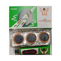 Латки для ремонту камер 36 шт Ø 24мм + клей Kelb.Bike (RS3601)