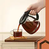 Чайник-заварник скляний з фільтром 2 л Ruhhy 26066 для чаю, трав та настоїв, фото 4