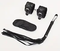 Набір для БДСМ ігор для зв'язування, збруя на тіло, наручники