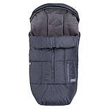 Дитячий зимовий конверт чохол на флісі з утеплювачем у візок коляску Тренд Графіт, фото 2