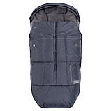 Дитячий зимовий конверт чохол на флісі з утеплювачем у візок коляску Тренд Графіт, фото 4