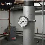 Термометр біметалічний для печей та труб зі шкалою 0–120°C Ruhhy 26557, фото 2