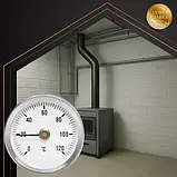 Термометр біметалічний для печей та труб зі шкалою 0–120°C Ruhhy 26557, фото 6
