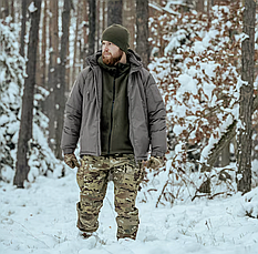 Зимова термокуртка Helikon-Tex Level 7 Apex Climashield — утеплена чоловіча куртка ECWCS з капюшоном, фото 2