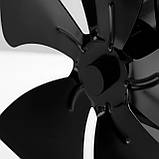 Камінний вентилятор термоелектричний KAMINER, 5 лопатей, без електрики, 60–345°C - Польща, фото 4