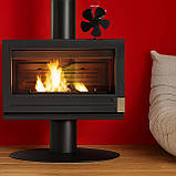 Камінний вентилятор термоелектричний KAMINER, 5 лопатей, без електрики, 60–345°C - Польща, фото 3