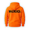 Худі Balenciaga оранжева тепла м’яка якісна на флісі, фото 2