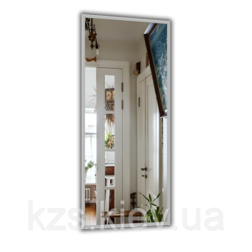 Дзеркало в алюмінієвій рамі 1400 х 600 мм., фото 1