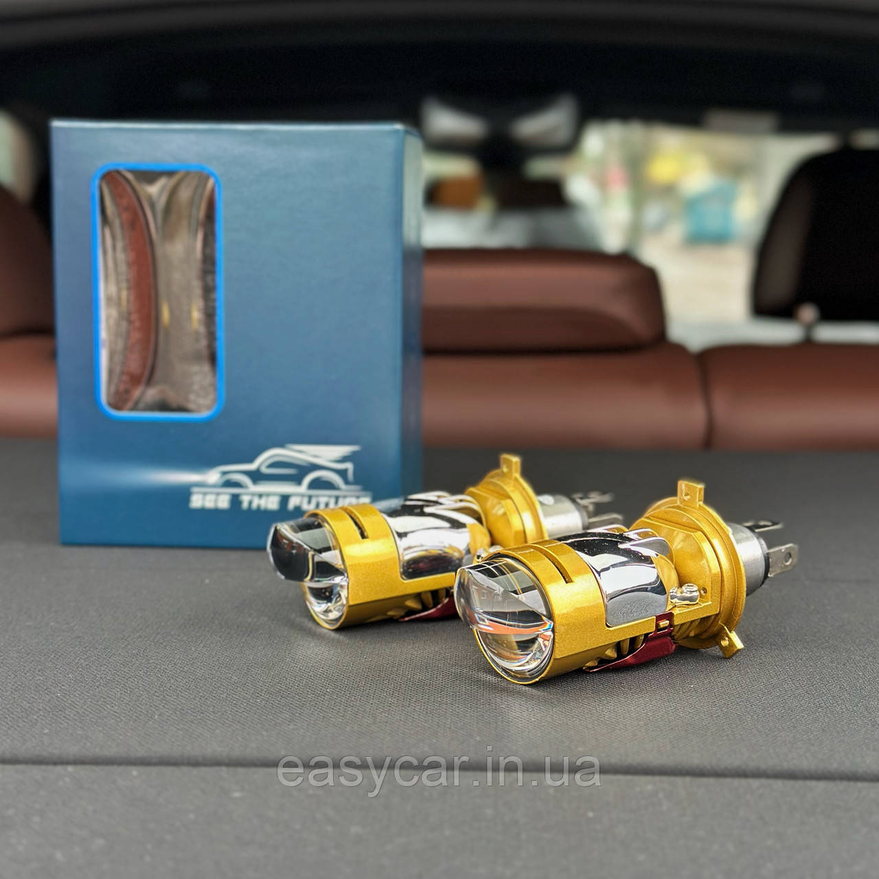 LED H4 40W (5500K) Світлодіодна лампа з лінзою, фото 1