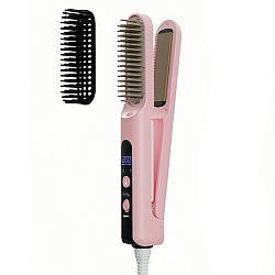 Гребінець випрямляч для волосся 2в1, 140-200°С / Електричний гребінець для волосся / Щітка для випрямлення волосся