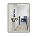 Дзеркало в алюмінієвій рамі 800 х 600 мм., фото 2