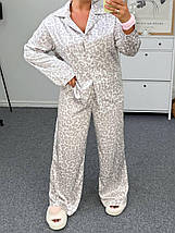 Шовкова жіноча піжама: сорочка та штани великого розміру Розміри: 48-50, 52-54, 56-58, 60-62, фото 2