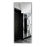 Дзеркало в алюмінієвій рамі 1400 х 600 мм., фото 2