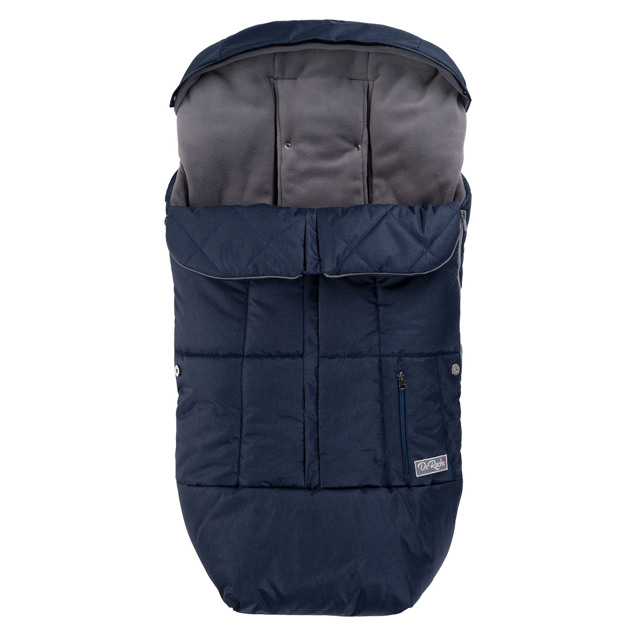 Дитячий зимовий конверт чохол на флісі з утеплювачем у візок коляску Тренд Синій, фото 1