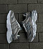 Кросівки жіночі Нью Беланс шкіра + текстиль сірі з беж, фото 2