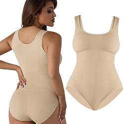 Коригувальний боді з утяжкою, XS/S, Бежевий/Коригувальна білизна/Затискач боді