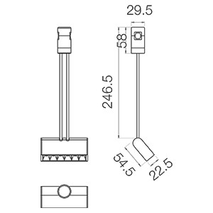 8878 Module O6L Black 3000K, фото 1