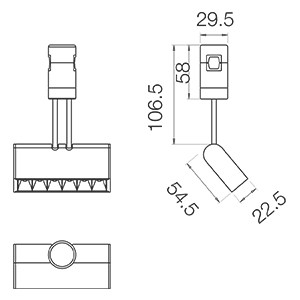 8878 Module O6S Black 4000K, фото 1