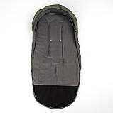 Дитячий зимовий конверт чохол на флісі з утеплювачем у візок коляску Тренд Зелений, фото 5