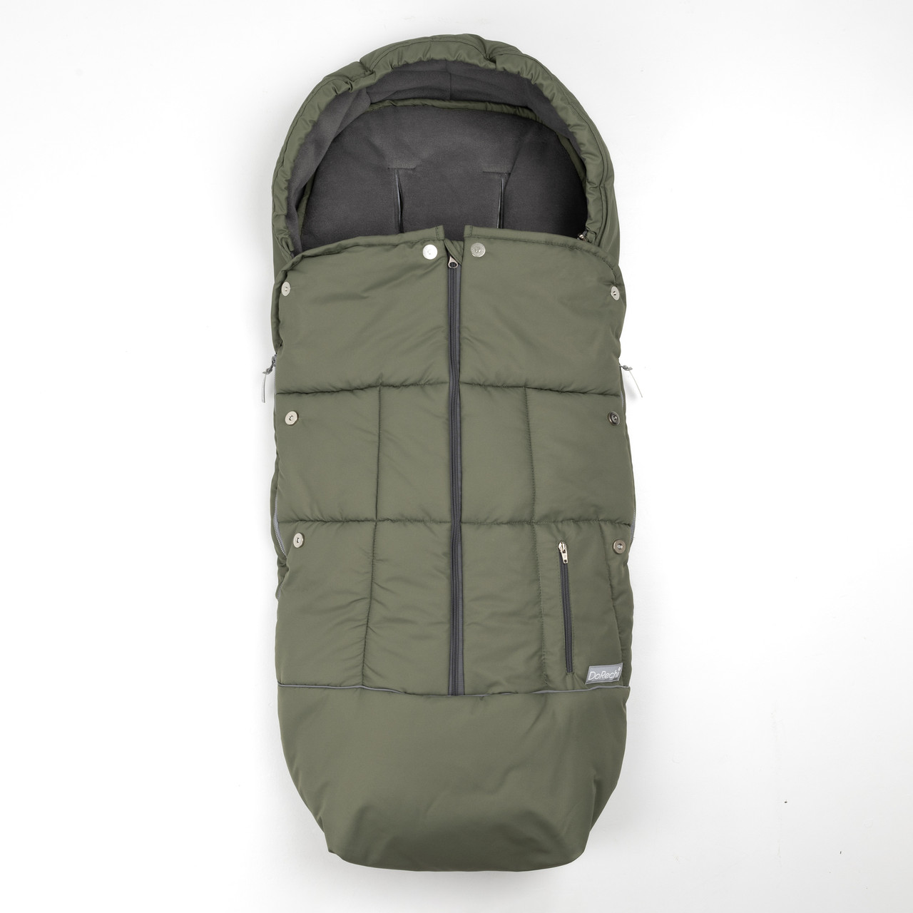 Дитячий зимовий конверт чохол на флісі з утеплювачем у візок коляску Тренд Зелений, фото 1