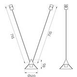8878 Cable Module A-2 Brass 3000K, фото 2