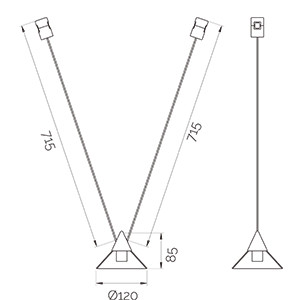 8878 Cable Module A-2 Black 3000K, фото 1