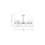 Стельовий світильник SV0052-10P BK+GD, фото 2