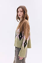 Джемпер oversize  "Аліса" (карамель, олива, хакі, рожевий), фото 4