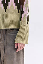 Джемпер oversize  "Аліса" (карамель, олива, хакі, рожевий), фото 5