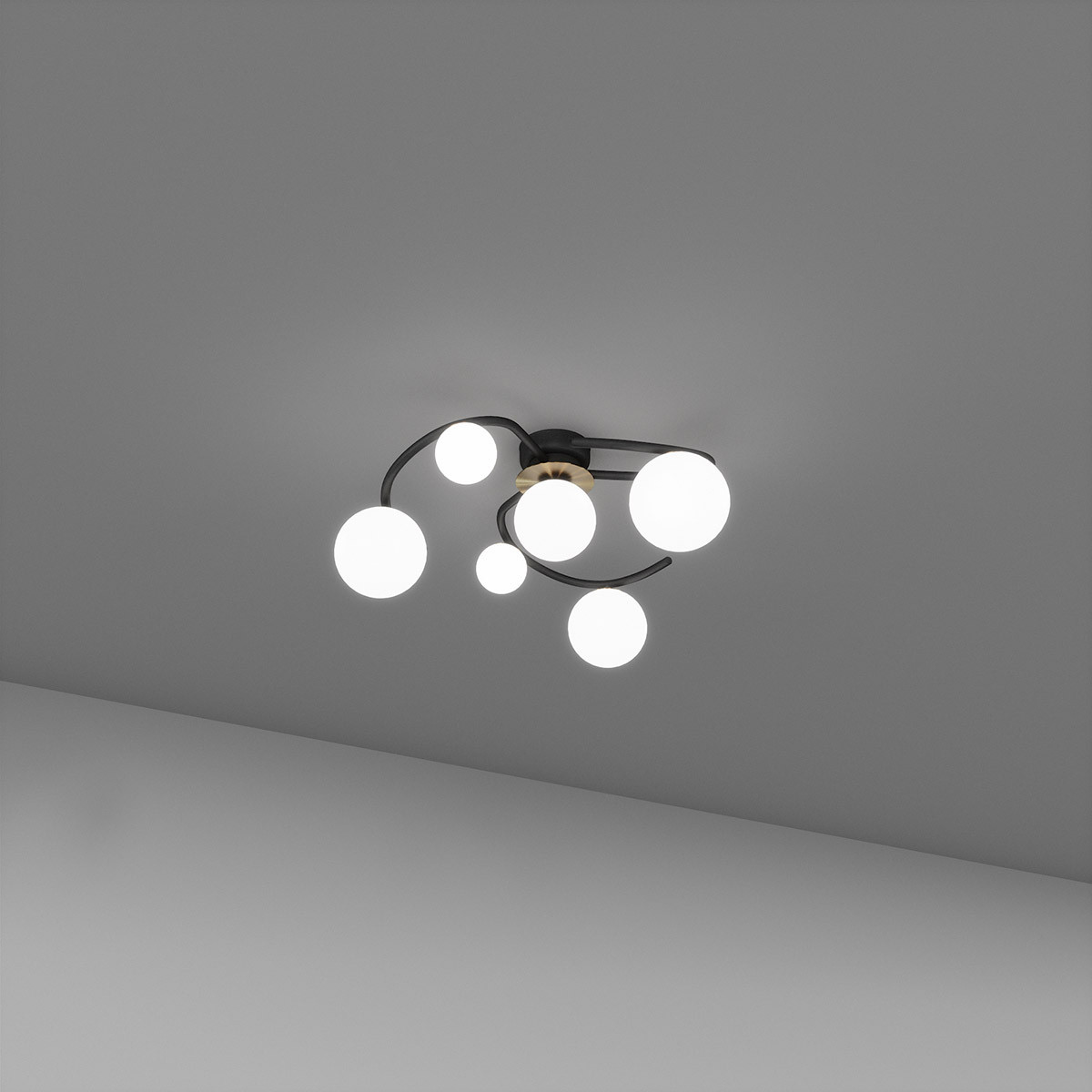 Стельовий світильник SV0049-7P BK+GD, фото 1