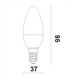 LED лампа LED UL C37-5W-8 E14, фото 2