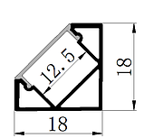 Алюмінієвий профіль ALP PXG-1203 D3, фото 2