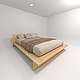 Ліжко двоспальне "Роса" з натурального дерева, фото 4