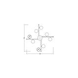 Стельовий світильник SV0008-8 BK+GD 4000K, фото 2