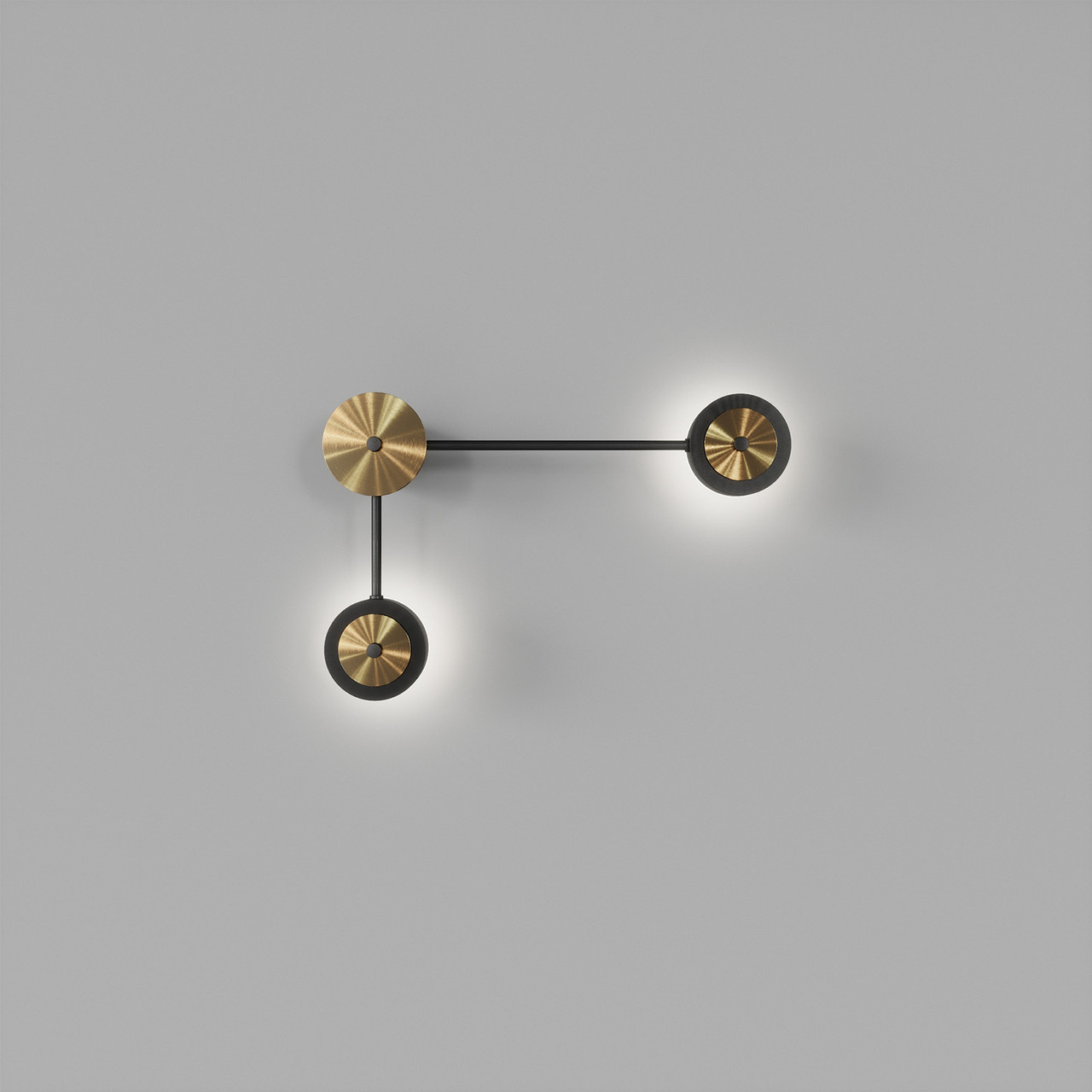 Настінний світильник SV0033-2 BK+GD 3000К, фото 1