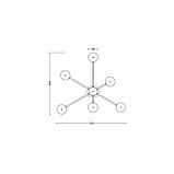 Настінний світильник SV0036-6 BK 3000К, фото 2