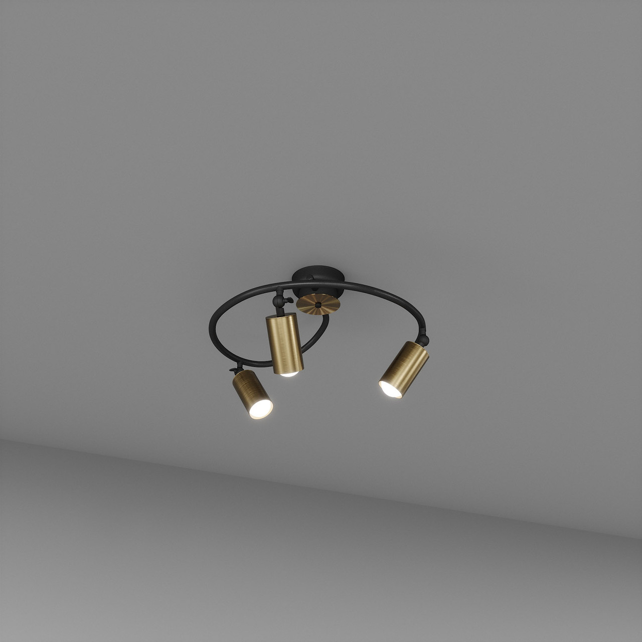 Стельовий світильник SV0041-3 BK+GD, фото 1