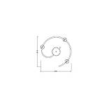 Стельовий світильник SV0041-3 BK+GD, фото 2