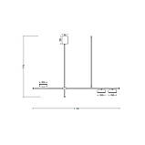 Підвіс SV0057-3 BK+GD 3000К, фото 2