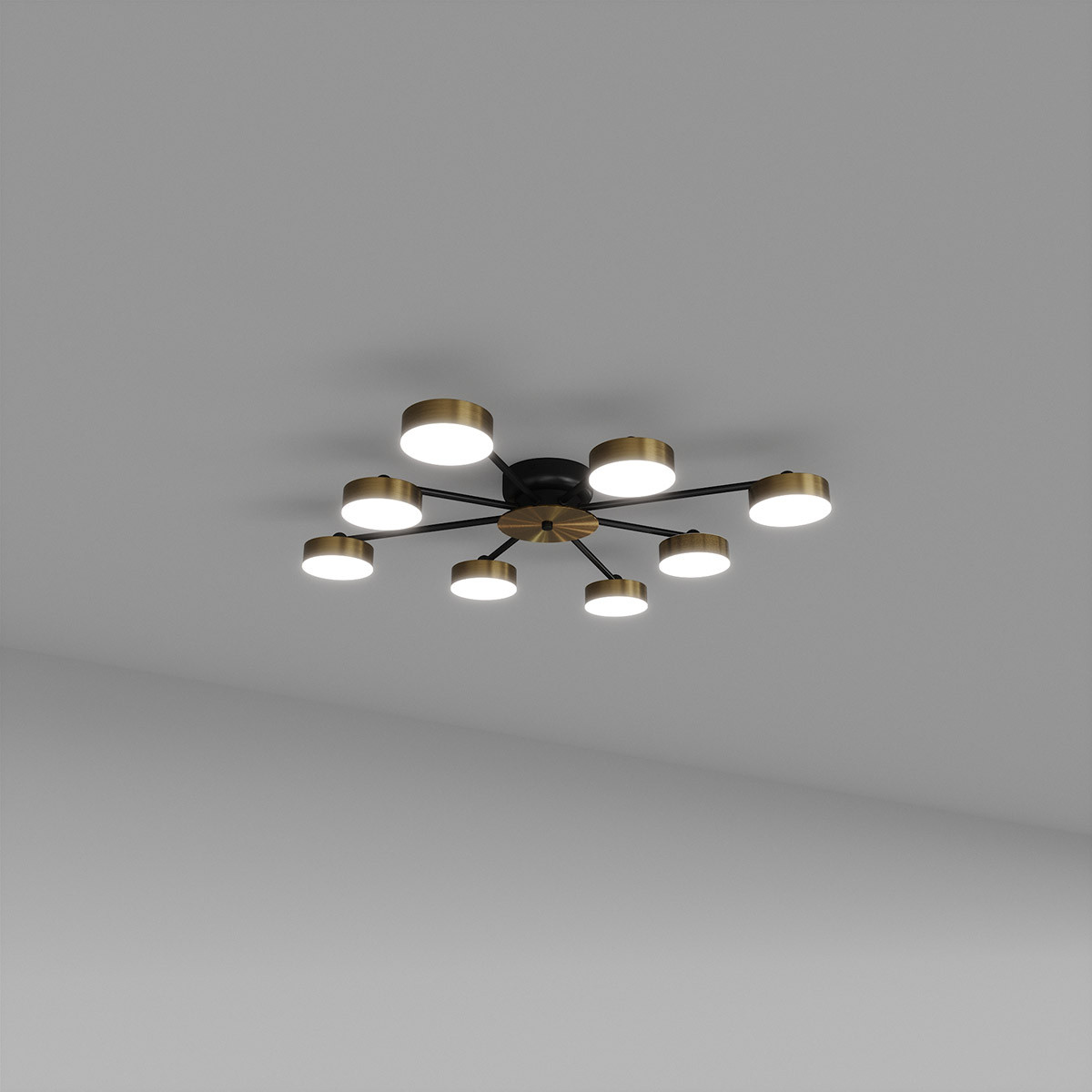 Стельовий світильник SV0058-8 BK+GD 4000К, фото 1