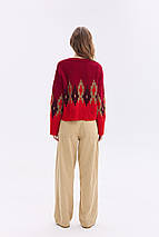 Джемпер oversize  "Аліса" (вишня, червоний, бордо, карамель), фото 3
