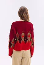 Джемпер oversize  "Аліса" (вишня, червоний, бордо, карамель), фото 5