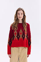 Джемпер oversize  "Аліса" (вишня, червоний, бордо, карамель), фото 4