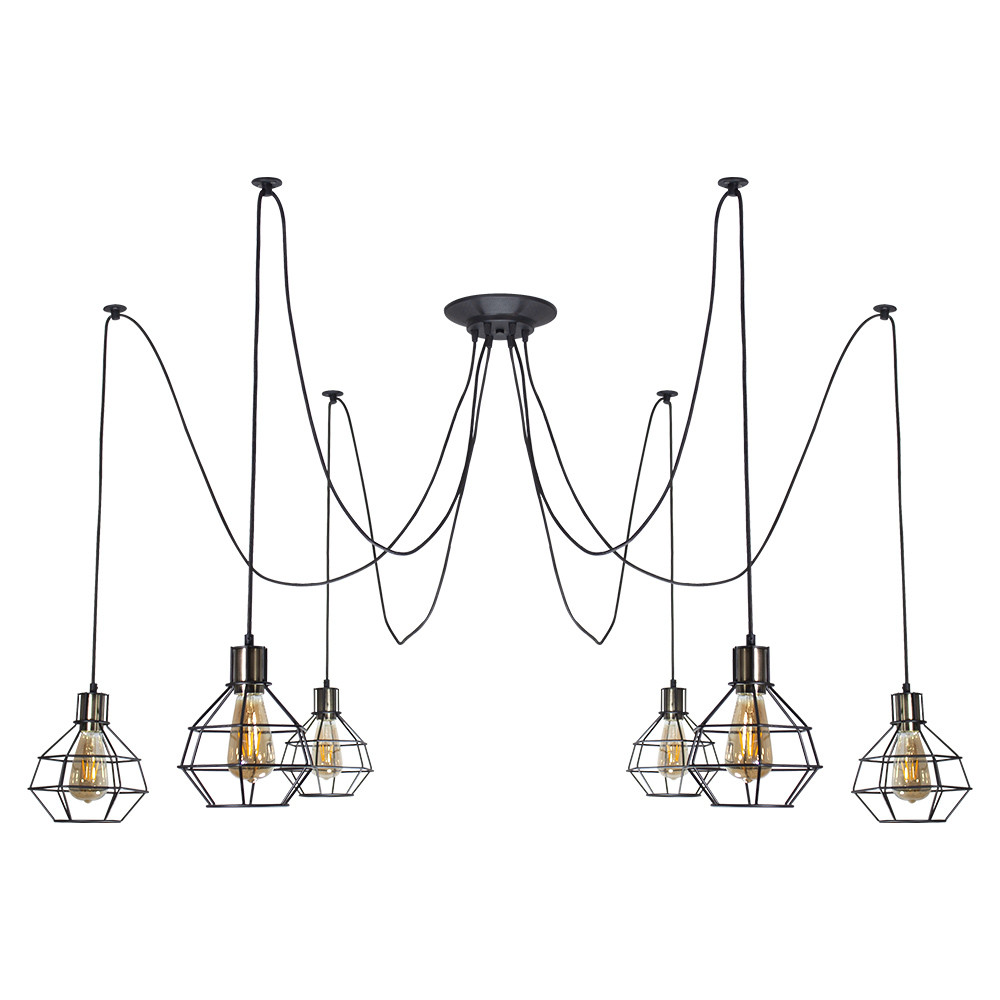 Люстра-павук LS 2100-6G, фото 1