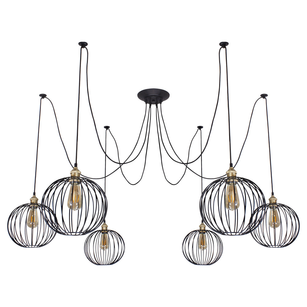 Люстра-павук LS 2103-6G, фото 1