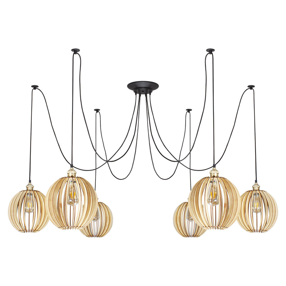 Люстра-павук LS 2121-6B, фото 1