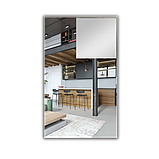 Дзеркало в алюмінієвій рамі 1100 x 600 мм., фото 2