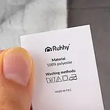 Плед двосторонній RUHHY 150x200 см світло-сірий – тепла ковдра, покривало, фото 5